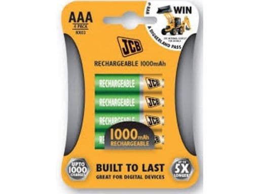 JCB 4x AAA 1000 mAh, 1000 mAh