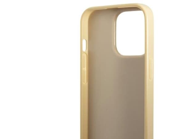 Guess Glitter Script fodral för iPhone 14 Pro - guld