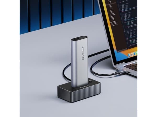 M.2 NVME Drive Docking Station - Grå