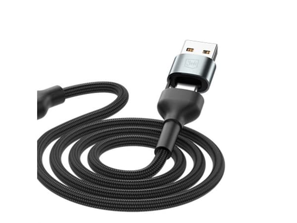 3MK USB-kabel 3mk Hyper Cable N-SERIES 6-i-1 C/A til C/Lightning/Micro 18W 9V/2A QC 3.0 1,2 m