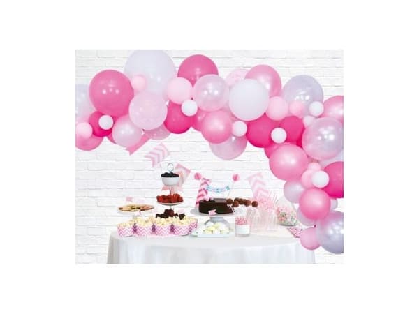 Ballon dekorationssæt, pink