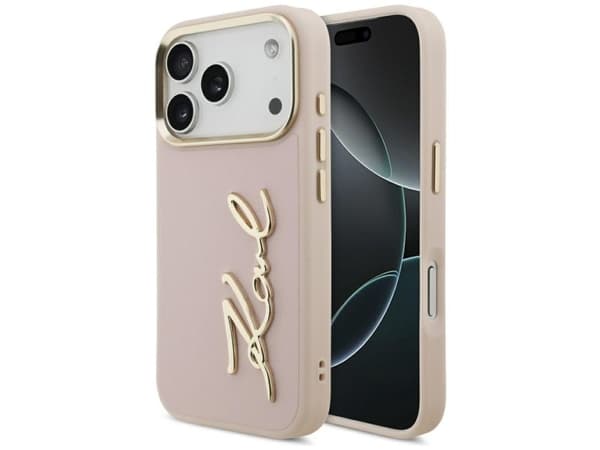 Karl Lagerfeld Karl Script Logo iPhone 17 Pro Case - Pink