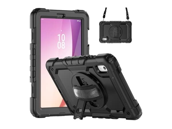 Insmat Ruggered Armor - Baksidesskydd för surfplatta - robust - gummi, polykarbonat