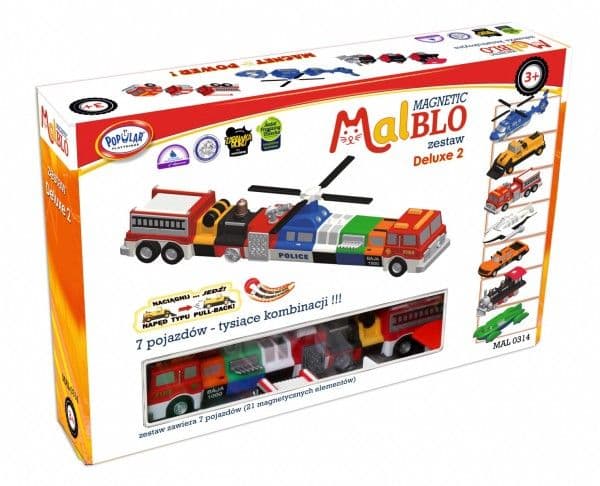 Malblo Magneettiset ajoneuvot Bundle delux 2