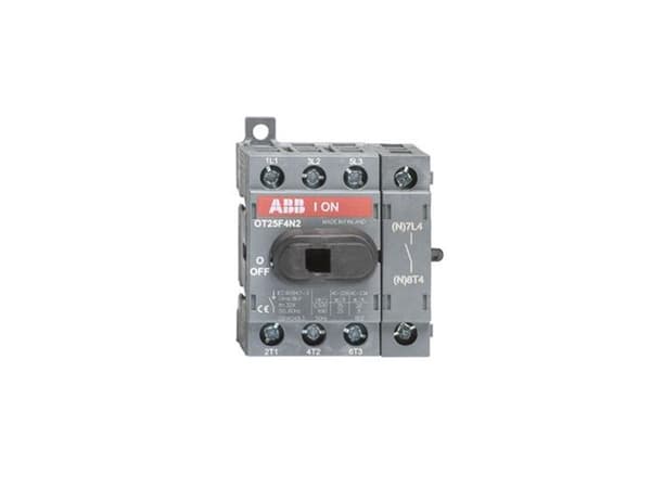 ABB OT40F4N2, erotin, harmaa, 4P, IP20, 48 mm, 56 mm