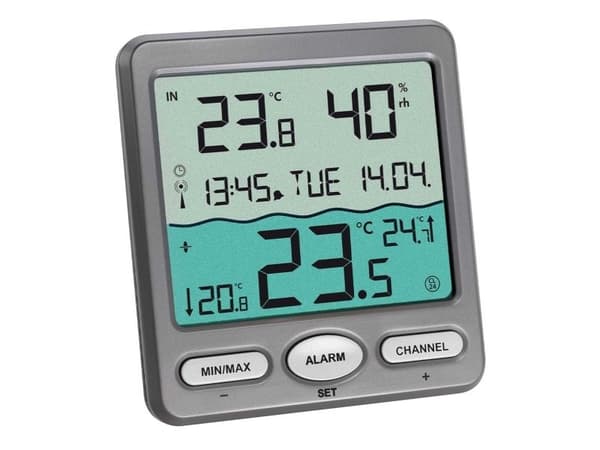 TFA-Dostmann 30.3056.10, Termometer, Plast, Digital, Trådlös, Batteri, AAA