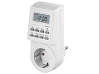 Microconnect GRUTIMER1, Daglig timer/veckotimer, Vit, Digital, LCD, Knappar, 7 dagar