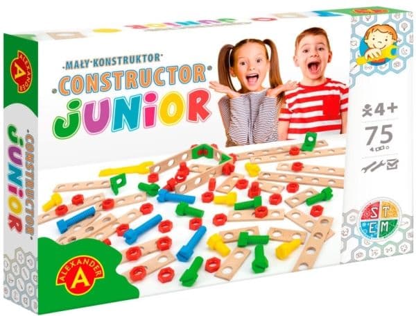 Junior puinen rakennussarja 75 kpl