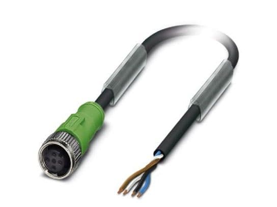 Sensor-/aktor-kabel M12 rak 4p 10 m SAC-4p-1 - kabel för sensor/styrenhet (1446333)