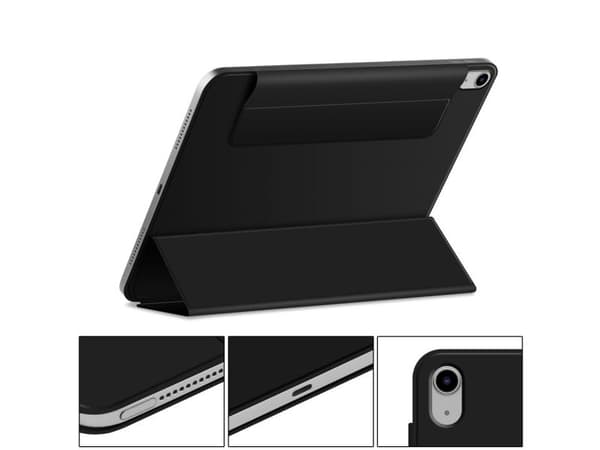 Tablettfodral 4kom.pl SmartCase Magnetic iPad 10,9" 2022 / 11" 2025 Sort