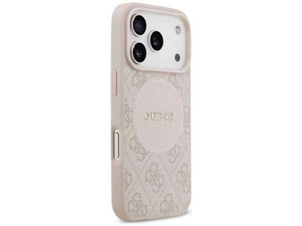 Guess 4G Circle Classic Logo MagSafe-deksel til iPhone 17 Pro - rosa