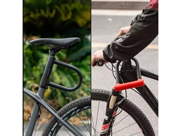 RockBros U-Lock förstärkt cykellås - sort ROCKBROS