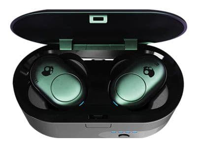 Skullcandy Push - True wireless-hodetelefoner med mikrofon - i øret - Bluetooth - psykotropisk blågrønt