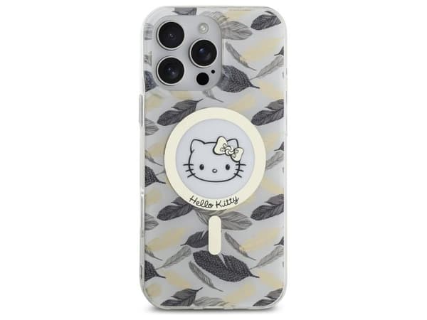 Hello Kitty IML Golden Leaves MagSafe Case for iPhone 16 Pro Max - White