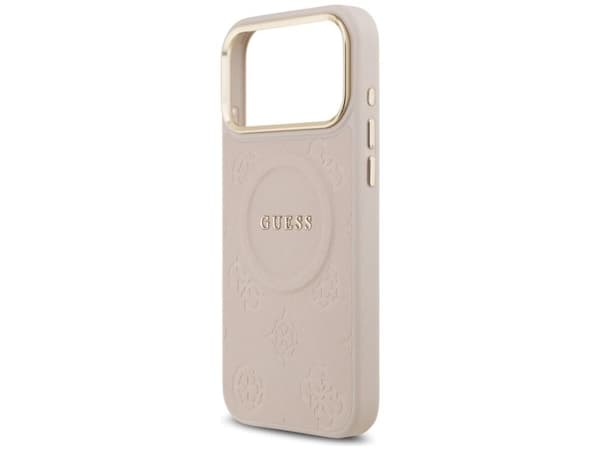 Guess Peony Hot Stamp MagSafe-deksel til iPhone 17 Pro Max - rosa