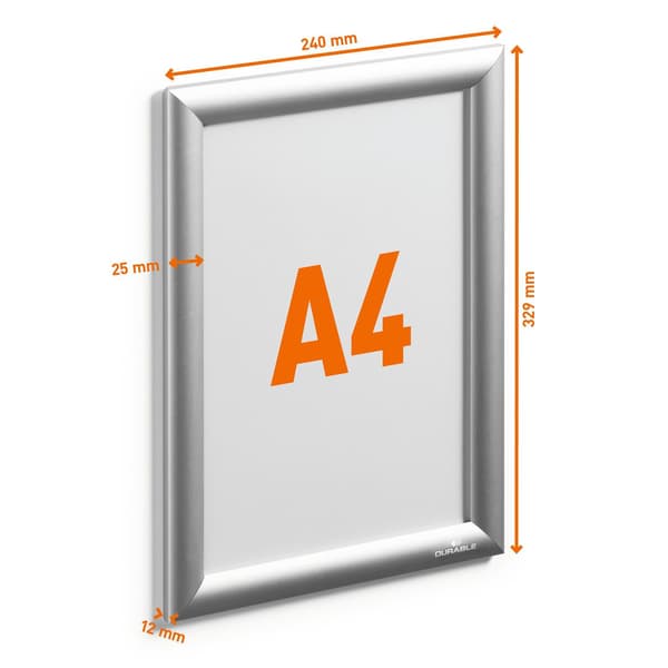 Klikramme aluminium OUTDOOR A4