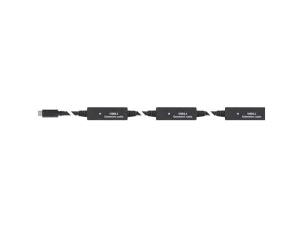 InLine 35656D, 15 m, USB C, USB A, USB 3.2 Gen 1 (3.1 Gen 1), 5 Gbit/sek, svart