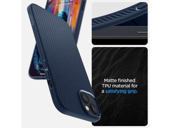 Spigen ACS04892, Mobilskal, Apple, iPhone 14 Plus, 17 cm (6.7"), Blå