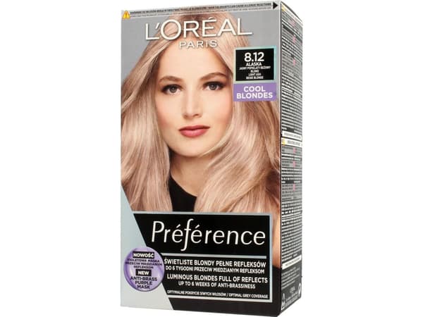 L’Oreal Paris Preference 8.12 Alaska - Lys askeblond perleblond 1 op.