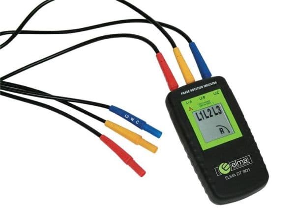 ELMA INSTRUMENTS Fasefølgetester medstorttydlig LCD-display.