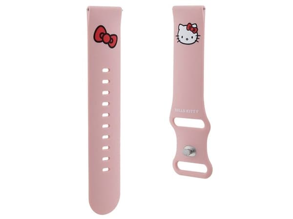 Hello Kitty silikon kitty-huvudrem universell 22mm - rosa