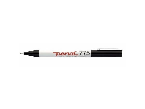 Marker Penol 775 sort 0,5mm - (20 stk.)