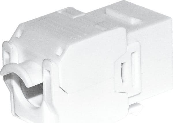 RJ45 cat. 6 UTP keystone jack module, tool-less, white Netrack