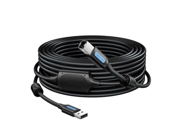 Kabel USB 2.0 A do B Vention COQBJ 8m czarny PVC