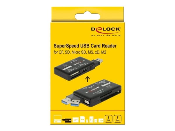 Delock - Kortinlukija (Multi-Format) - USB 3.2 Gen 1