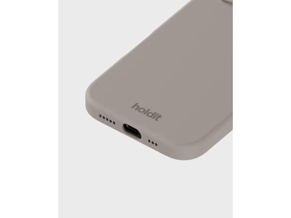 HoldIt Silicone, Mobilskal, Apple, iPhone 16, 15,5 cm (6.1"), Mullvadsgrå
