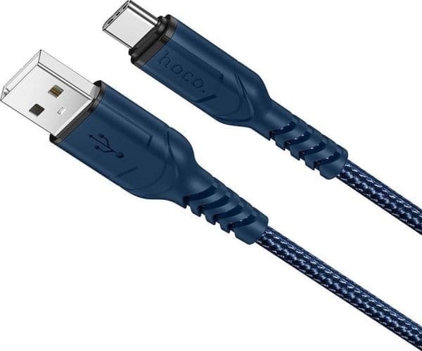Hoco USB-A - USB-C 1 m USB-kaapeli Sininen (6931474744944)