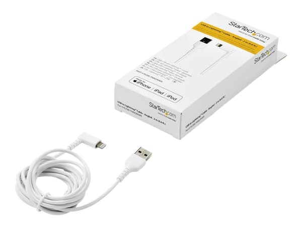 StarTech.com RUSBLTMM2MWR, 2 m, Lightning, USB A, Uros, Uros, Valkoinen