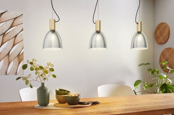 EGLO LEBALIO langbord 3L E27 BM/sort transp.