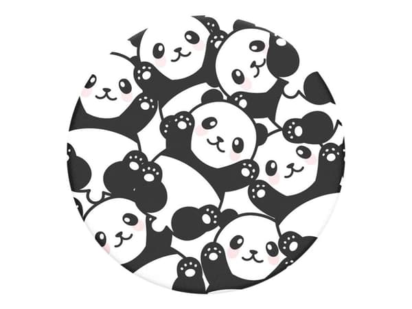PopSockets Swappable PopGrip - Fingergrepp/vikbart ställ för mobiltelefon - Pandamonium