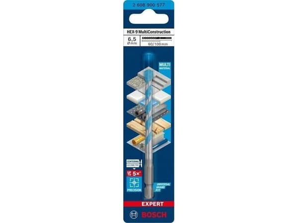 Bosch borr HEX-9 MULTICONSTRUCTION EXPERT 6,5 x 60 x 100 mm