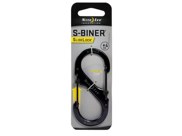 Nite Ize S-Biner SlideLock #4 - Karabinerklips - svart