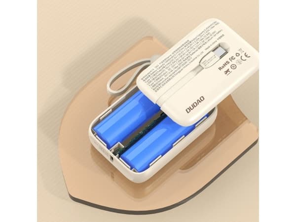 Dudao K14 10000 mAh USB-C / Lightning beige