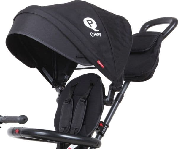 Milly Mally 3844 Qplay trehjuling Rito Plus svart