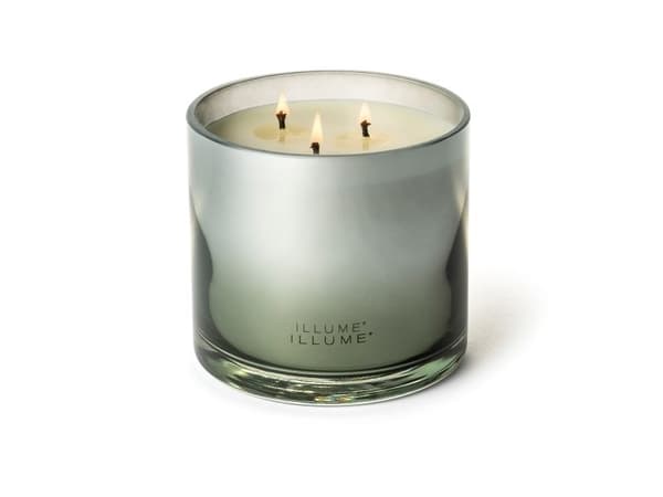 ILLUME Fresh Sea Salt Statement Glas Duftlys, Blå,