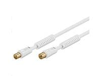 Microconnect COAX010WHQ, 10 m, Koaksiaalinen, Koaksiaalinen, Valkoinen