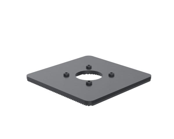 150x150mm pohjalevy 5mm - MUSTAA