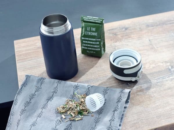 Leifheit 03247, Sort, Blå, Rustfritt stål, Rustfritt stål, Polypropylen (PP), Kaffe, Juice/ Saft, Te, 6 timer