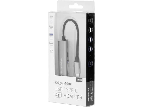 Kruger&amp;Matz USB-C-stationer/replikator (LEC-KM0400)