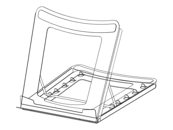 DELTACO Office DELO-0200 - Notebookstativ - 10" - 15" - svart