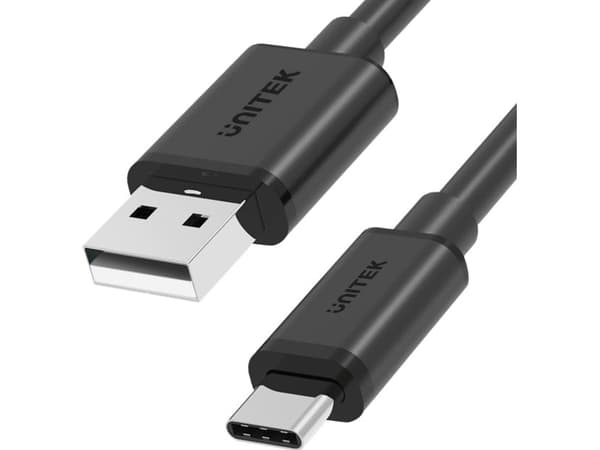 UNITEK USB-KAAPELI USB-A - USB-C 50CM, Y-C481BK