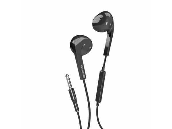 SBS Prism, Kabel, Samtal/musik, 20 g, Headset, Svart