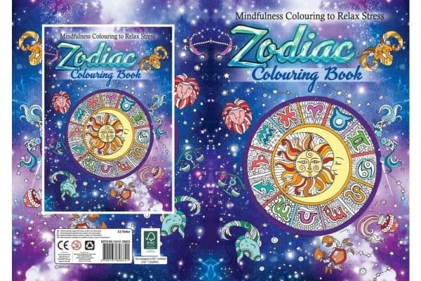 Malebok A4 Zodiac, 32 sider