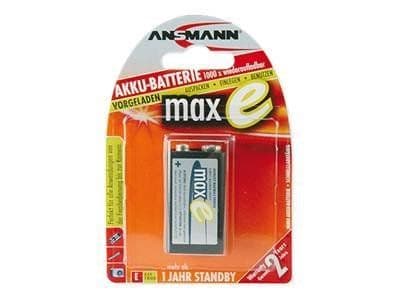 ANSMANN maxE - Batteri 9V - NiMH - (ladbare) - 200 mAh