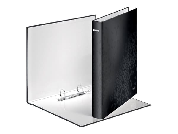Ringpärmar Leitz WOW A4+ 2DR/25mm svart - (10 st.)