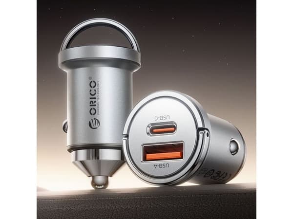Orico MiniRing Pro 45W billaddare USB-A + USB-C (silver)